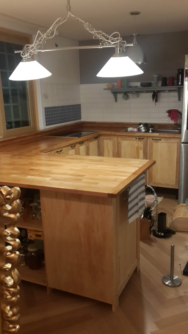 싱크대 완성했습니다.