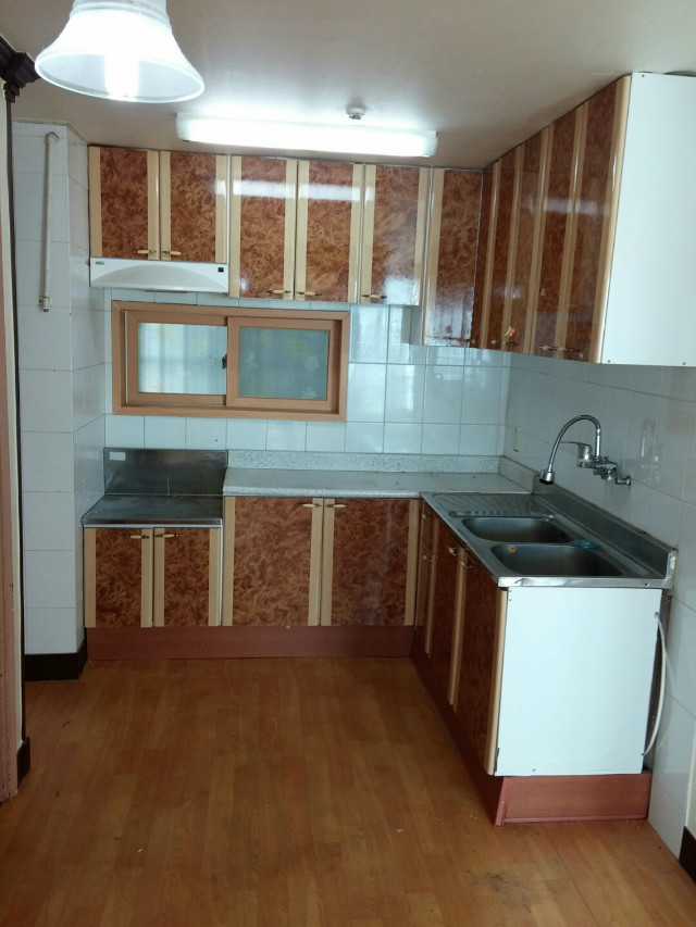 아카시아 집성목 싱크대 상판