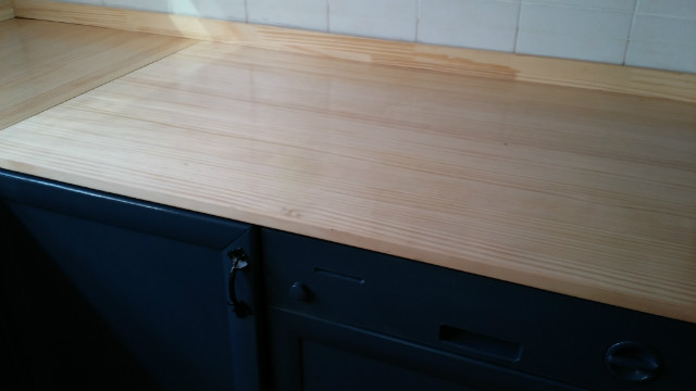 고민끝에 시도한 싱크대 상판 올리기