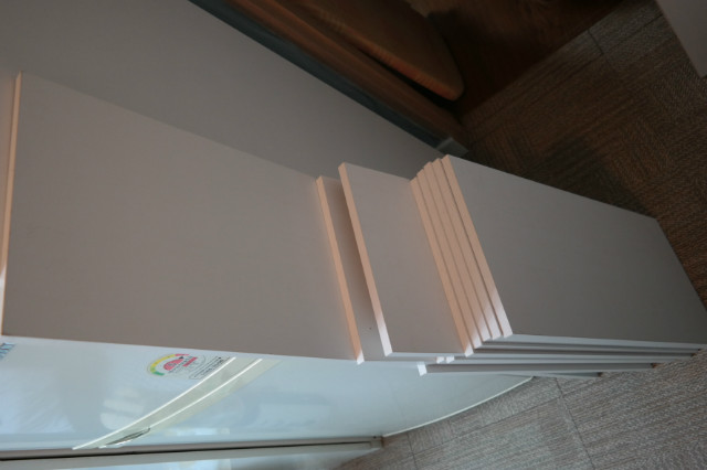 백색 코팅합판으로 원룸 신발장 만들기