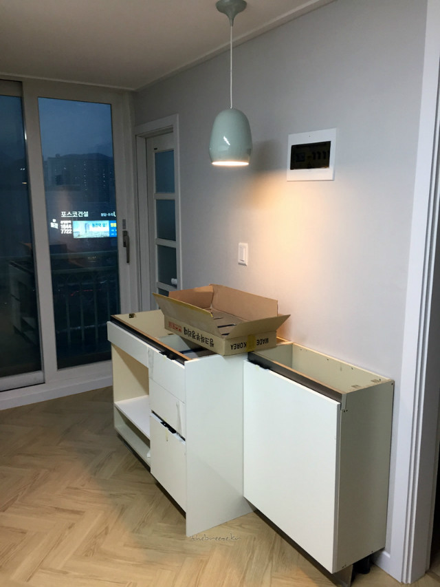 아일랜드테이블 원목 상판 제작