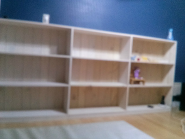 집성목으로 만든 장식장&에어컨 박스