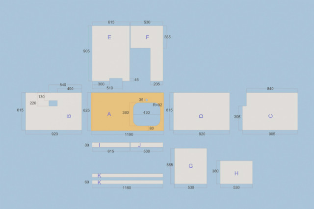 오리나무 상판 미니싱크대 만들기