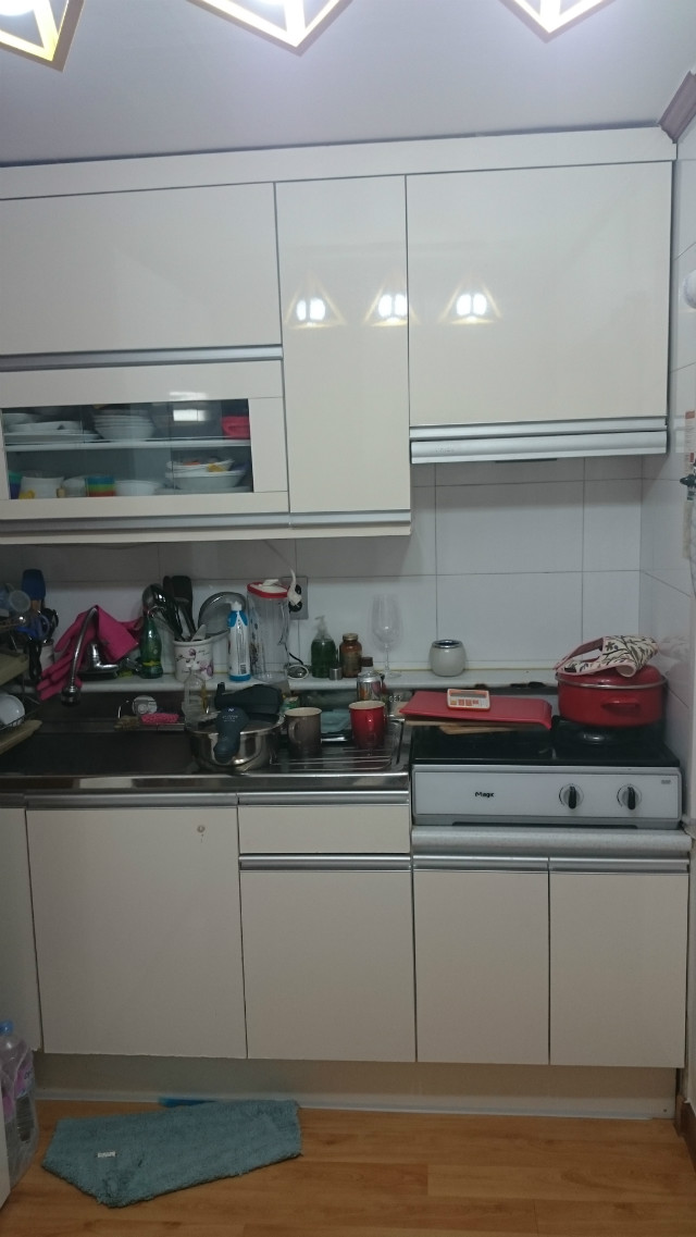 자작나무 싱크상판 및 MDF 문짝 교체기