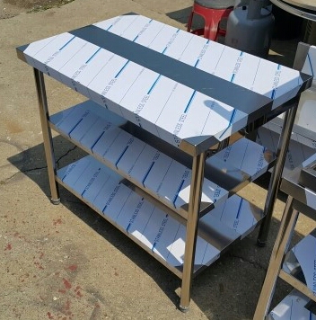 스테인레스 상판 조리대 겸용 수납장