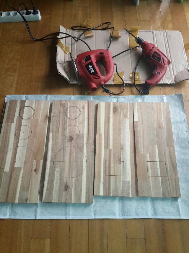 (아카시아18mm) 3way스피커 box만들기