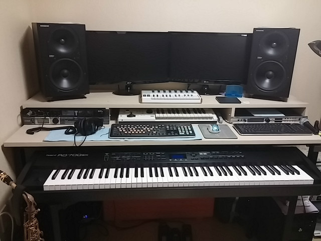 자작나무합판 모니터선반/슬라이드 키보드트레이