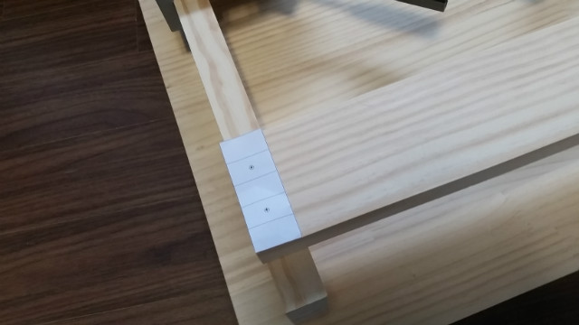 2자 어항 원목 받침