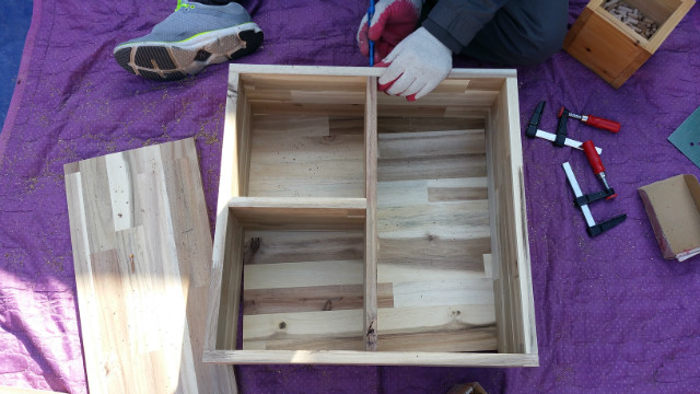 차량 트렁크 정리함(아카시아나무)