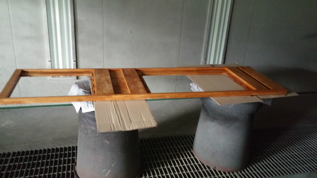 오리나무상판 싱크대 제작