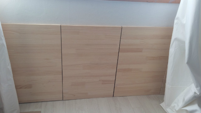 남는공간 수납장 문만들기