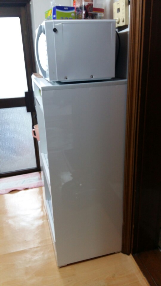 밥솥 전자레인지 슬라이드 장 