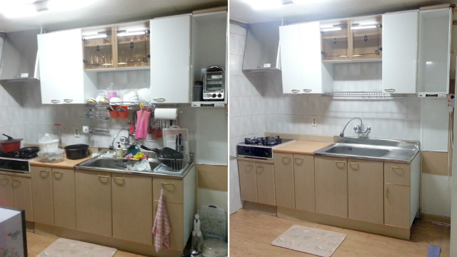 오래된 싱크대 교체