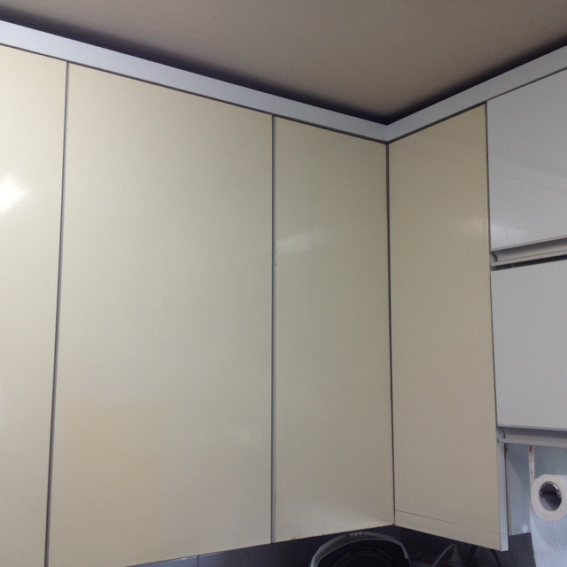 고급진 고광택 uv펄화이트 싱크대장 