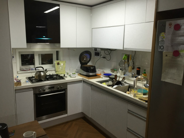 물푸레나무 싱크대 상판 DIY