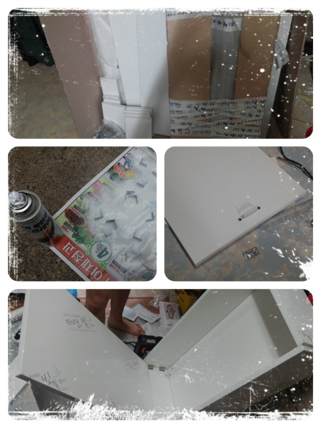 MDF로 만든 책상