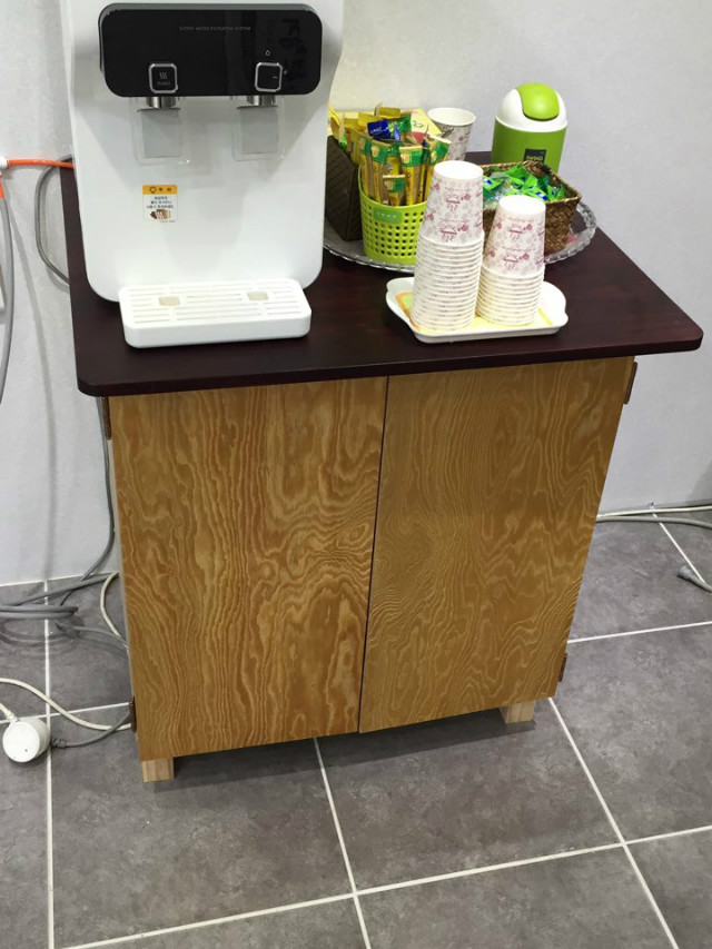 정수기 테이블 만들었어요