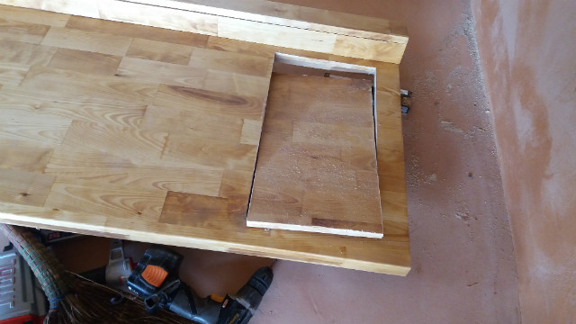 돈버는 자작나무 상판 싱크대 