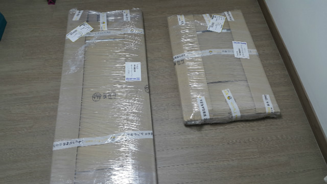 UV 코팅합판으로 만든 다용도실 수납장