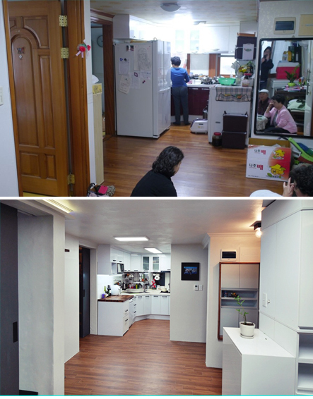 싱크대 확장과 상부장