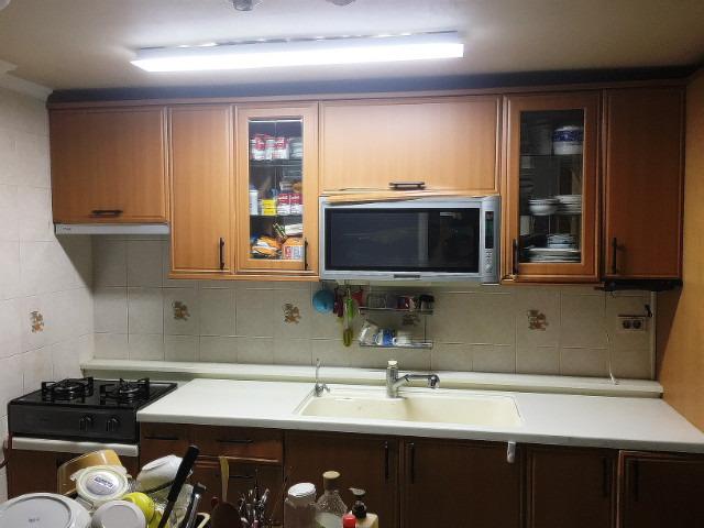 오리나무 싱크대 상판교체!