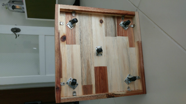 아카시아집성목으로 만든 스툴겸 발받침대