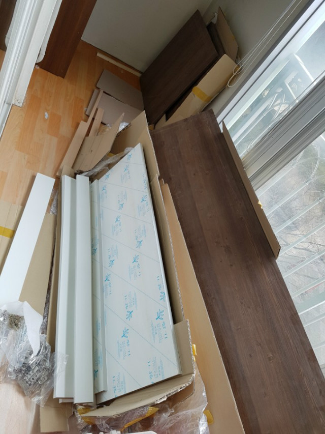 코팅합판으로 베란다 창고 만들기