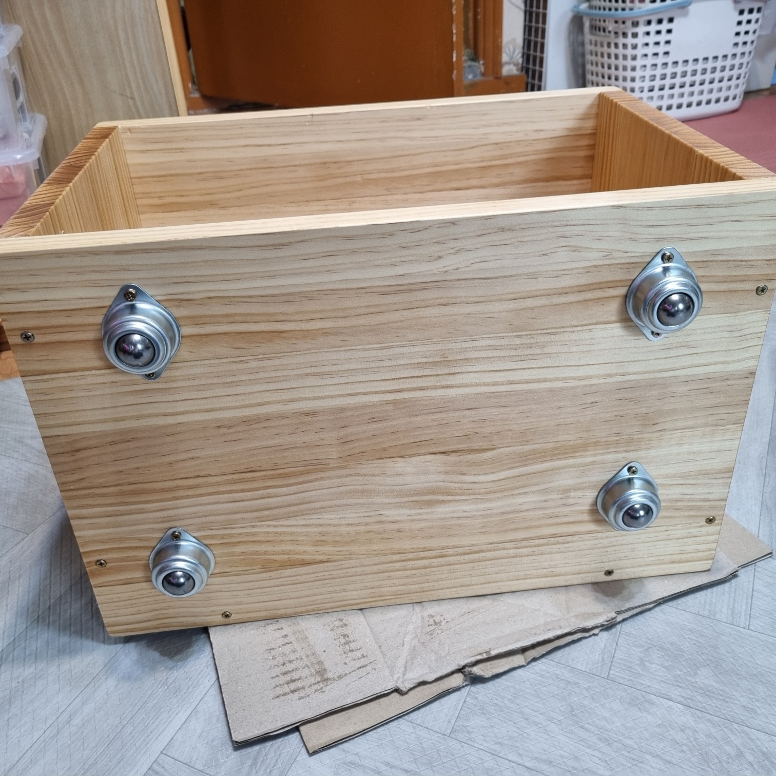 미싱 받침대 겸 수납 또는 고양이집