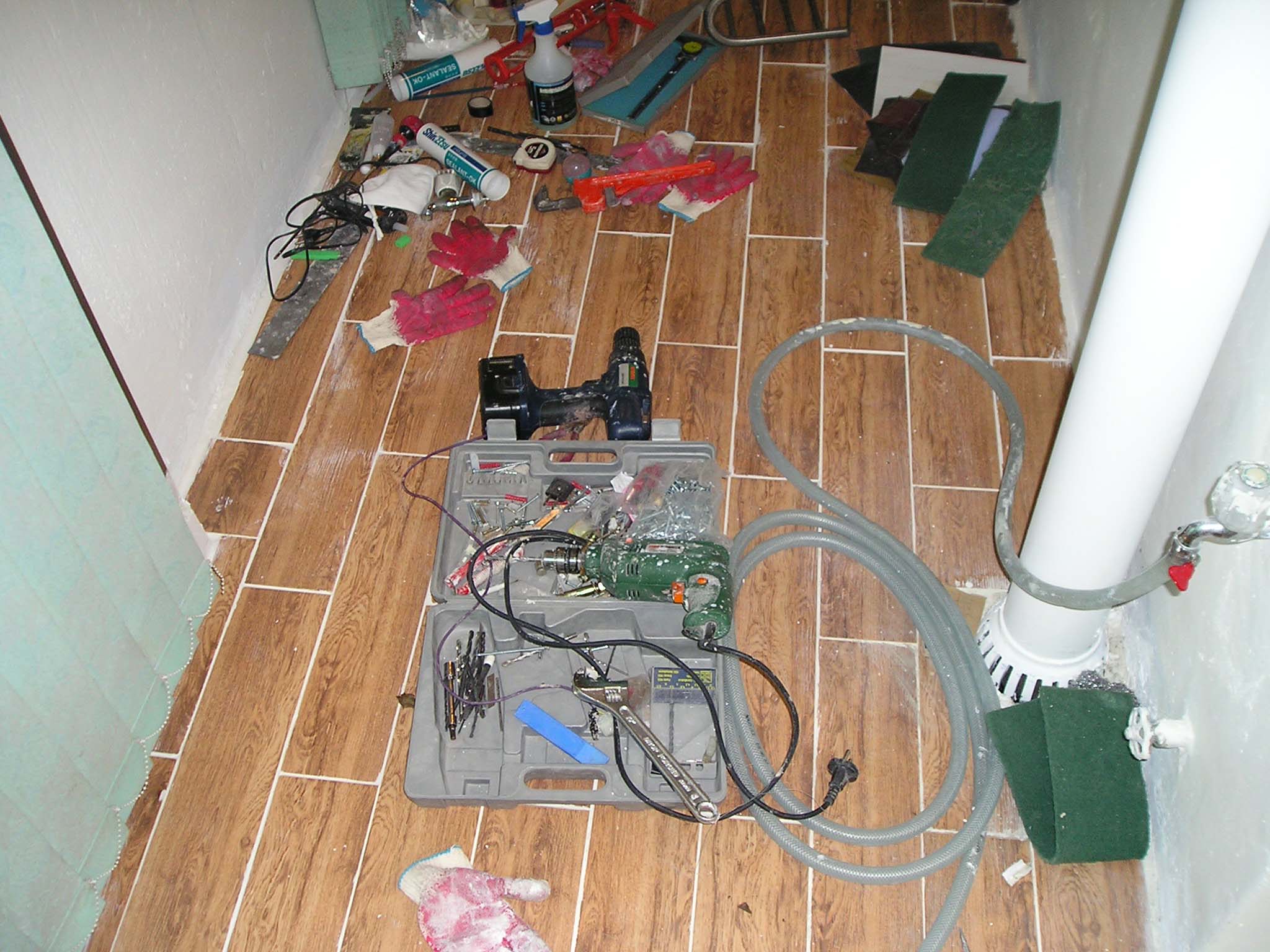 베란다 타일 공사