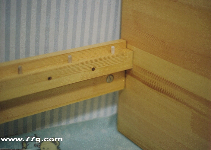 싱글 침대 - 갈빗살 방식 받침목