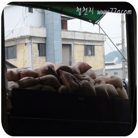 아침부터 공장 청소가 있었습니다. 자투리 나무와 톱밥을 치웠습니다.