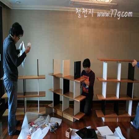 세상에 하나뿐인 뒷여백이 자연스런 모자이크 책장 만들기(동영상)