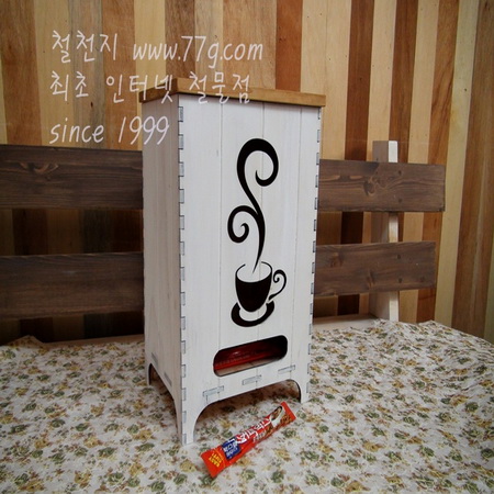 커피믹스봉지 200개를 예쁜커피박스에 넣어둔다면 편리하고 장식효과