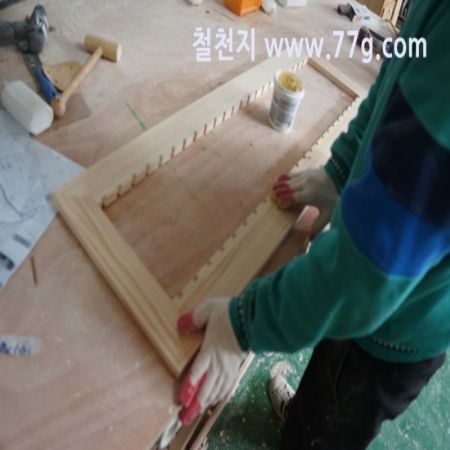 웨스턴 미닫이 겔러리 창문(테두리 나무틀포함)()(소나무) (3000*1210*100)(맞춤장