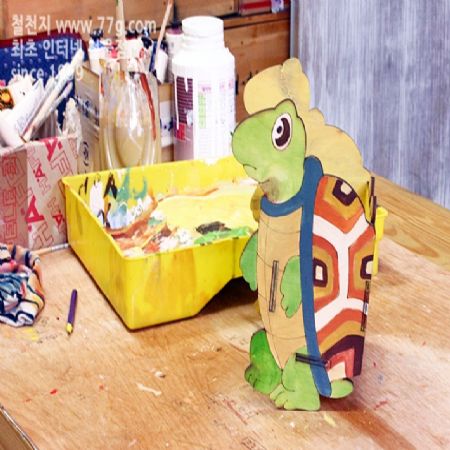 벽에부착하는 동물 시리즈 거북이 박스 만들기