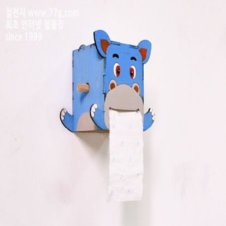 벽걸이 동물시리즈 하마 휴지 걸이 만들기
