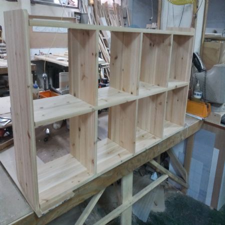 모던 심플 수납장(삼나무) (1460*700*290)(1개)