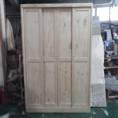 시즈닝 원목 미닫이문 (문틀폭 64mm 중간판 60mm 간격 홈가공) (1705*2040*100)(1개)