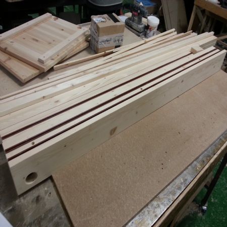 시즈닝 미닫이문 재 가공