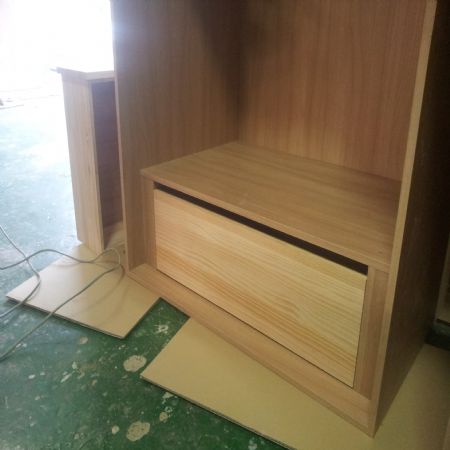 원목 패널 시즈닝 2단