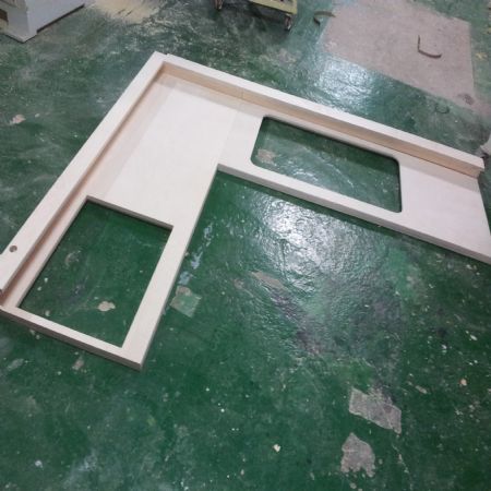 원목(특수목) 싱크대상판 36mm(뒷턱포함,싱크볼 별매)(자작합판) (3150*36*600)(샌딩작업)(1개)