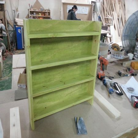 미니소품 수납장 132mm 간격(홍송) (590*600*80)(샌딩작업)(1개)