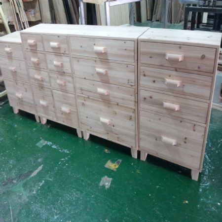 모던 심플 서랍수납장(삼나무) (600*860*390)(조립 완제품)(1개)