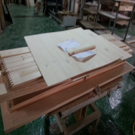 시즈닝 특대형 아일랜드 식탁 24mm(소나무) (1400*700*550)(샌딩작업)(1개)