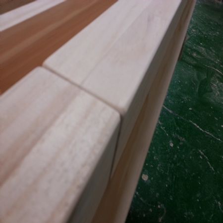 천연 원목 건강 트윈 서랍 책상(사각다리_미송 집성원목)(소나무) (1500*750*650)(샌딩작업)(1개)