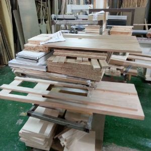 싱크대 ( 하부장1900 mm * 700 mm * 570 mm)(UV백색)(64 mm)(내부장 오크색)