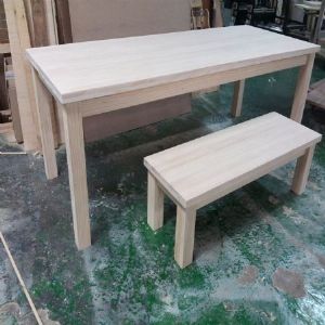 베이직 6인용 원목 식탁(소나무) (2100*700*800)(샌딩작업)(1개)