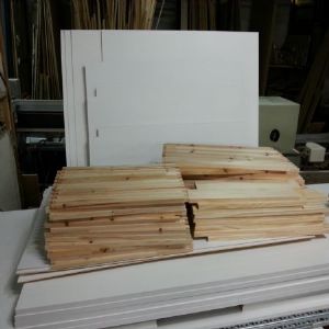 싱크대 ( 상부장3068 mm * 800 mm * 310 mm 하부장3438 mm * 700 mm * 570 mm)(소나무문짝)(0 mm)(내부장 백색)