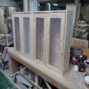 베이직 트윈벽장 18mm(삼나무) (700*800*280)(샌딩작업)(2개)