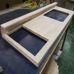 싱크대상판 원목(특수목) 36mm(뒷턱포함,싱크볼 별매)(자작나무) (1815*36*580)(샌딩)(1개)